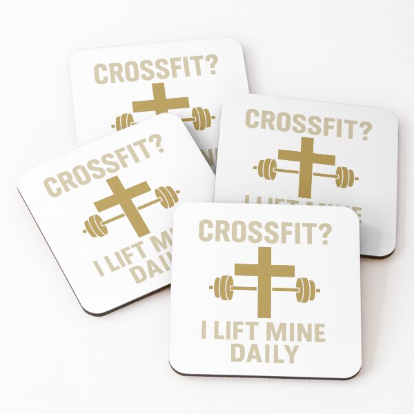 Item preview, CrossFit? I Lift Mine Daily – Christian Faith and Fitness Workout Design designed and sold by CrossCurrent Designs.