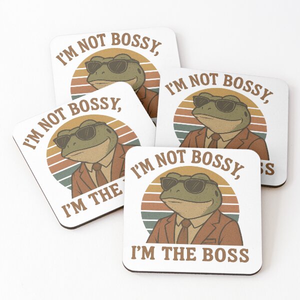 Item preview, Copy of I’m Not Bossy, I’m The Boss  Retro Frog Illustration designed and sold by Mindsafe8.