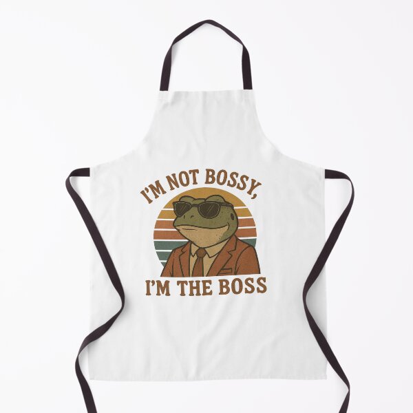 Item preview, Copy of I’m Not Bossy, I’m The Boss Retro Frog Illustration designed and sold by Mindsafe8.