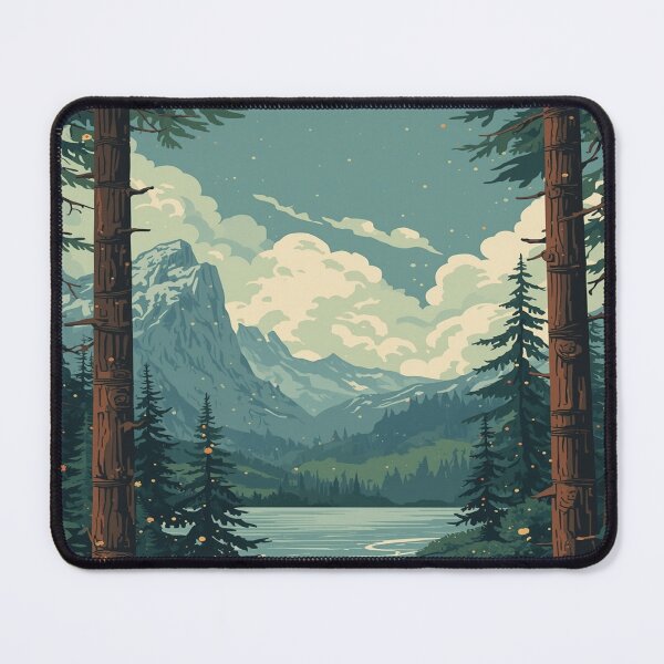 Item preview, Landscape of the river and mountains of Seriali designed and sold by saly55887.