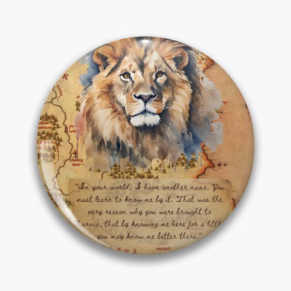 Item preview, The Lion the Witch and the Wardrobe Art Print, C.S. Lewis Quote, Aslan Art, Narnia, Chronicles of Narnia, Aslan Quote, Narnia quote, designed and sold by booksnbobs.