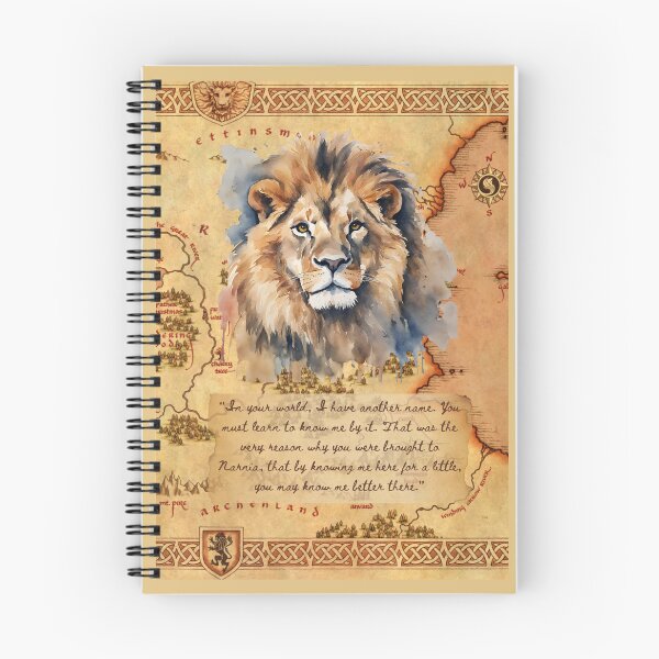 Item preview, The Lion the Witch and the Wardrobe Art Print, C.S. Lewis Quote, Aslan Art, Narnia, Chronicles of Narnia, Aslan Quote, Narnia quote, designed and sold by booksnbobs.