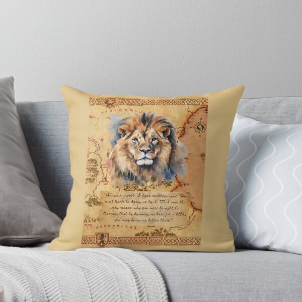Item preview, The Lion the Witch and the Wardrobe Art Print, C.S. Lewis Quote, Aslan Art, Narnia, Chronicles of Narnia, Aslan Quote, Narnia quote, designed and sold by booksnbobs.