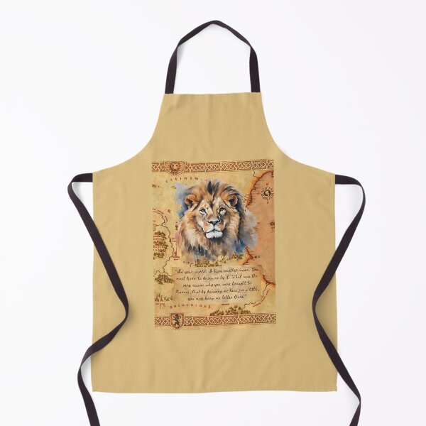 Item preview, The Lion the Witch and the Wardrobe Art Print, C.S. Lewis Quote, Aslan Art, Narnia, Chronicles of Narnia, Aslan Quote, Narnia quote, designed and sold by booksnbobs.