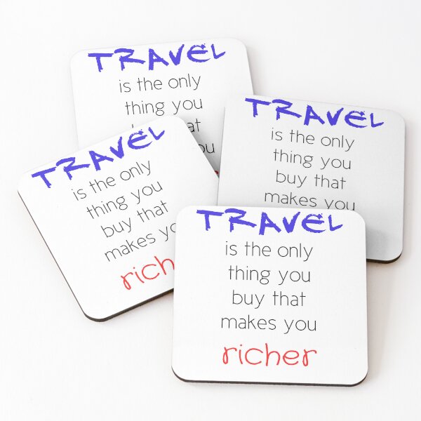 Item preview, Travel Is the Only Thing You Buy That Makes You Richer | Inspirational Travel Quote | Wanderlust Design designed and sold by deebandrawis.
