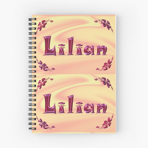 Item preview, Lilian Name Design – Satin Pink Glossy Font, Cute Shiny Lettering :) designed and sold by Myriel-Myriel.