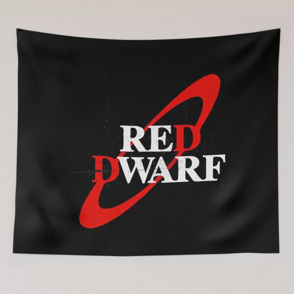 Item preview, Distressed Red Dwarf Logo designed and sold by joszkonaviide.