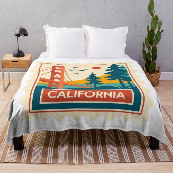Item preview, Retro Style California Stamp Design designed and sold by BlesstB.