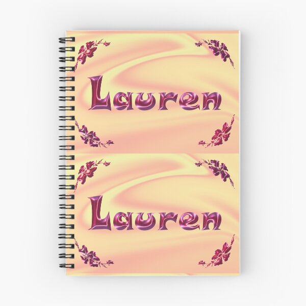 Item preview, Lauren Name Design – Satin Pink Glossy Font, Cute Shiny Lettering :) designed and sold by Myriel-Myriel.