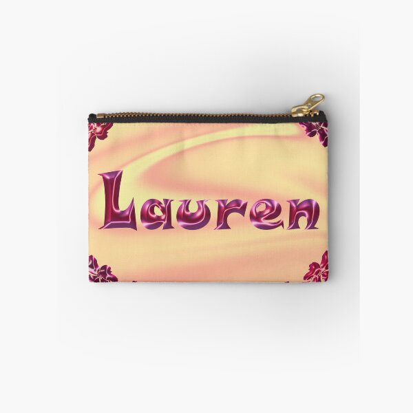 Item preview, Lauren Name Design – Satin Pink Glossy Font, Cute Shiny Lettering :) designed and sold by Myriel-Myriel.
