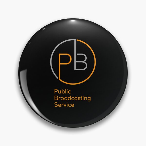 Item preview, Modern Circular Pbs Logo With Orange And Gray Lines designed and sold by joszkonaviide.