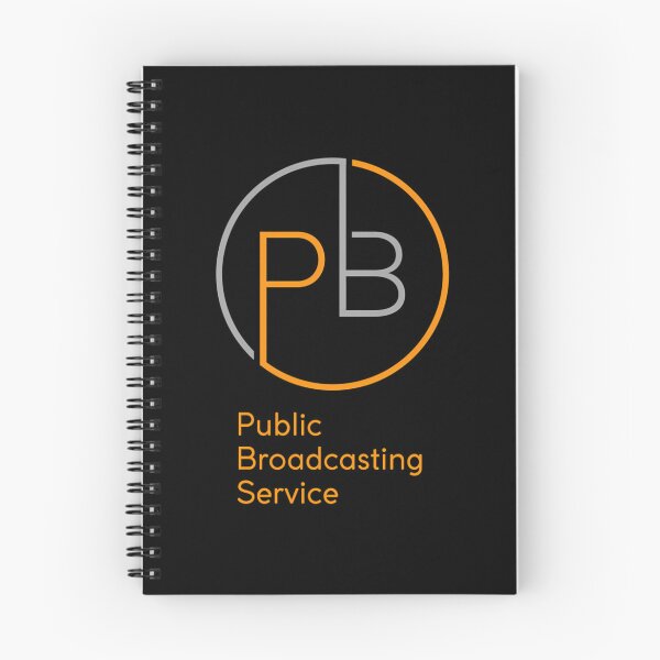 Item preview, Modern Circular Pbs Logo With Orange And Gray Lines designed and sold by joszkonaviide.