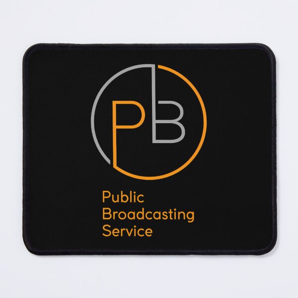 Item preview, Modern Circular Pbs Logo With Orange And Gray Lines designed and sold by joszkonaviide.