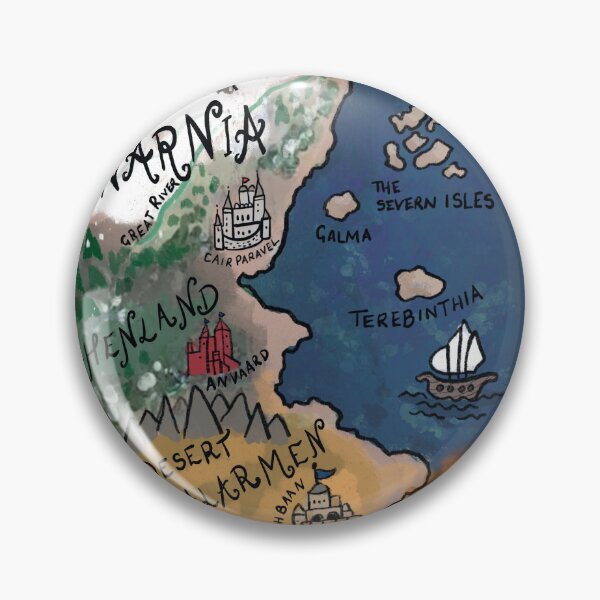 Item preview, Map of Narnia, Narnia Map, The Lion the Witch and the Wardrobe, C.S. Lewis Art Print, Narnia  designed and sold by booksnbobs.