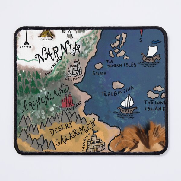 Item preview, Map of Narnia, Narnia Map, The Lion the Witch and the Wardrobe, C.S. Lewis Art Print, Narnia  designed and sold by booksnbobs.