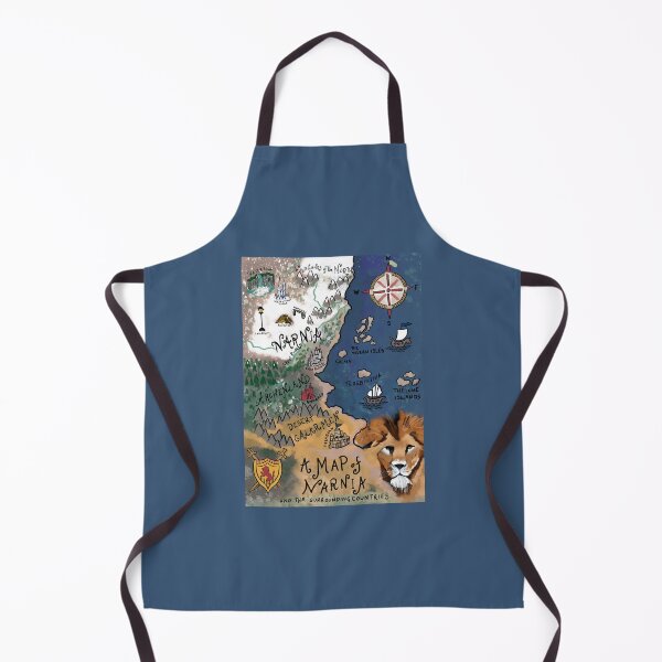 Item preview, Map of Narnia, Narnia Map, The Lion the Witch and the Wardrobe, C.S. Lewis Art Print, Narnia  designed and sold by booksnbobs.