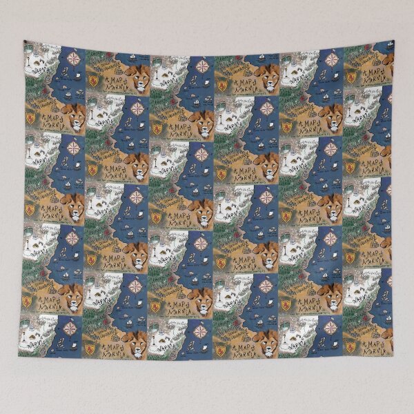 Item preview, Map of Narnia, Narnia Map, The Lion the Witch and the Wardrobe, C.S. Lewis Art Print, Narnia  designed and sold by booksnbobs.
