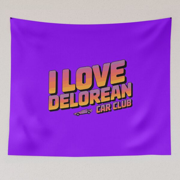 Item preview, Vintage Classic Car Delorean Exclusive Lovers  designed and sold by PrintCarClub.