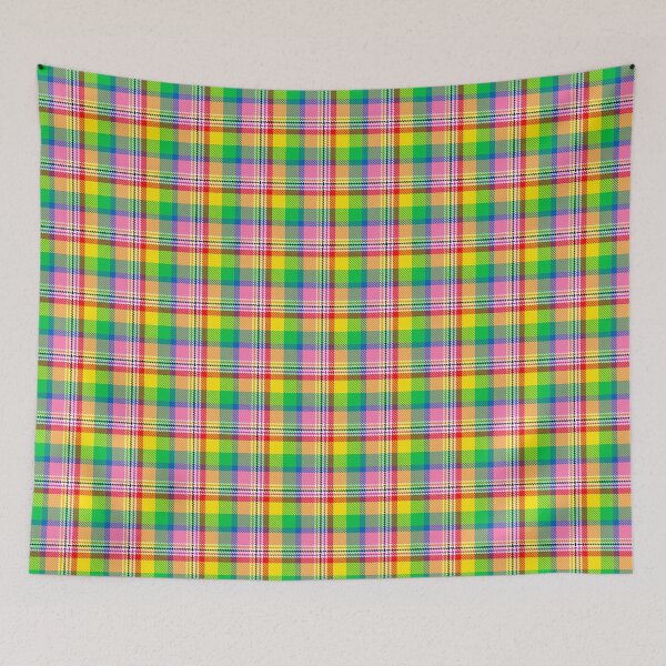 Item preview, Vibrant Rainbow Flannel Madras Plaid designed and sold by PatternTitan.