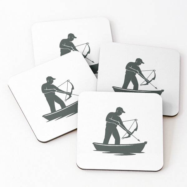 Item preview, Bowfishing Carp Hunter Silhouette | Fishing Archer Outdoor Design designed and sold by CrossCurrent Designs.