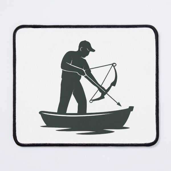 Item preview, Bowfishing Carp Hunter Silhouette | Fishing Archer Outdoor Design designed and sold by CrossCurrent Designs.