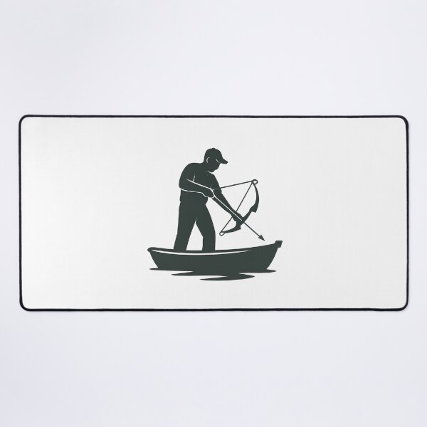 Item preview, Bowfishing Carp Hunter Silhouette | Fishing Archer Outdoor Design designed and sold by CrossCurrent Designs.