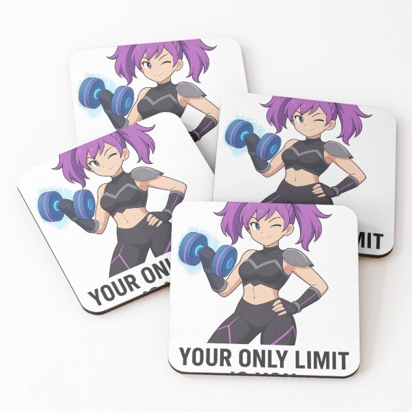 Item preview, Your Only Limit Is You – Anime Warrior Fitness Motivation Art designed and sold by SassySerina.