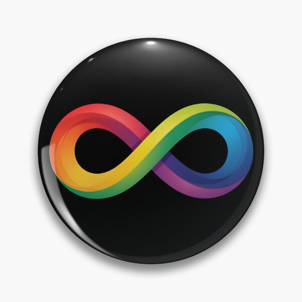 Item preview, Rainbow Infinity Symbol Autism, ADHD, Neurodiversity Awareness - Identity Logo Design designed and sold by Autism in Focus.