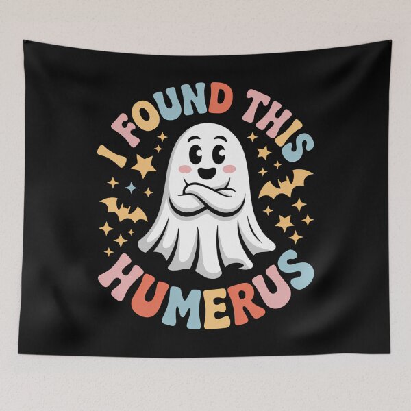 Item preview, I Found This Humerus Ghost Nurse Halloween designed and sold by Sunset4Bones.