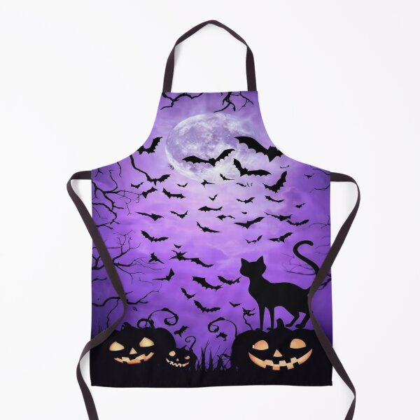 Item preview, Pumpkin and cat on Halloween background designed and sold by saly55887.