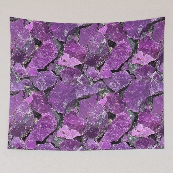 Item preview, Vibrant Purple Crystal Seamless Pattern designed and sold by DigitaICraft.