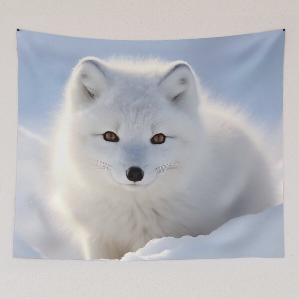 Item preview, Cute Arctic fox portrait photo  designed and sold by HofTao.