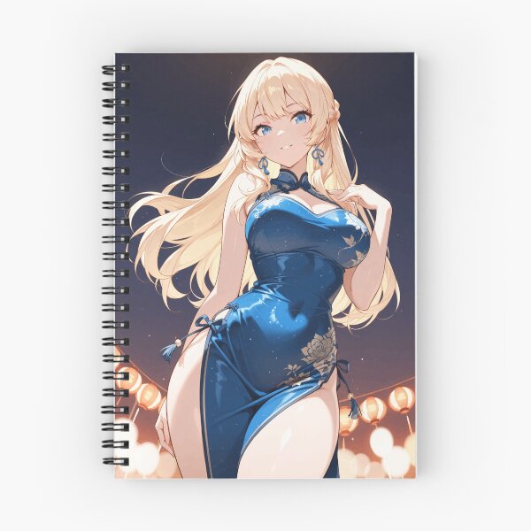Item preview, Midnight Blue Cheongsam Elegance designed and sold by SEIMEI2025.