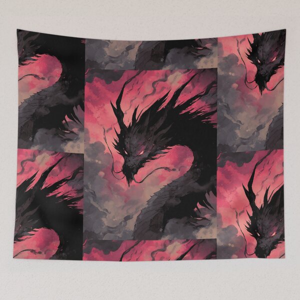 Item preview, Dark Japanese Shadow Dragon designed and sold by bapupa.