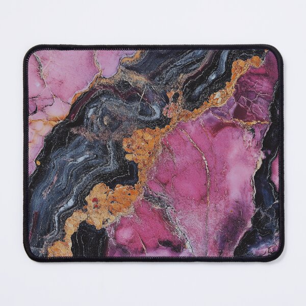 Item preview, Glowing Magenta Gold Black Gemstone Seamless Texture designed and sold by DigitaICraft.