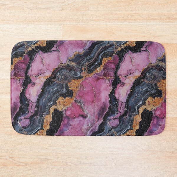 Item preview, Glowing Magenta Gold Black Gemstone Seamless Texture designed and sold by DigitaICraft.
