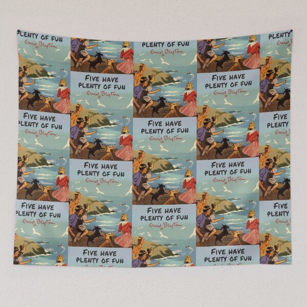 Item preview, The Famous Five by Enid Blyton, Five Have Plenty of Fun designed and sold by booksnbobs.