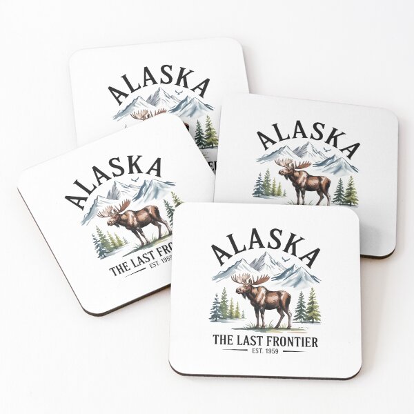 Item preview, Alaska Last Frontier State Moose designed and sold by Sunset4Bones.