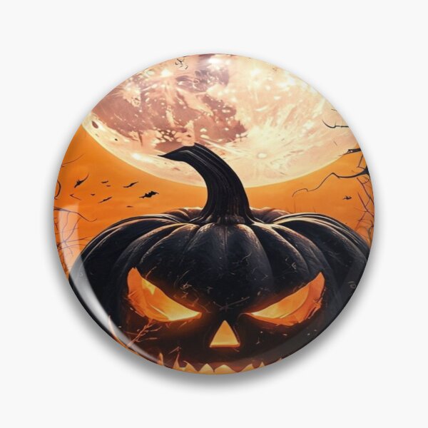 Item preview, Halloween background pumpkin in front of the moon designed and sold by saly55887.