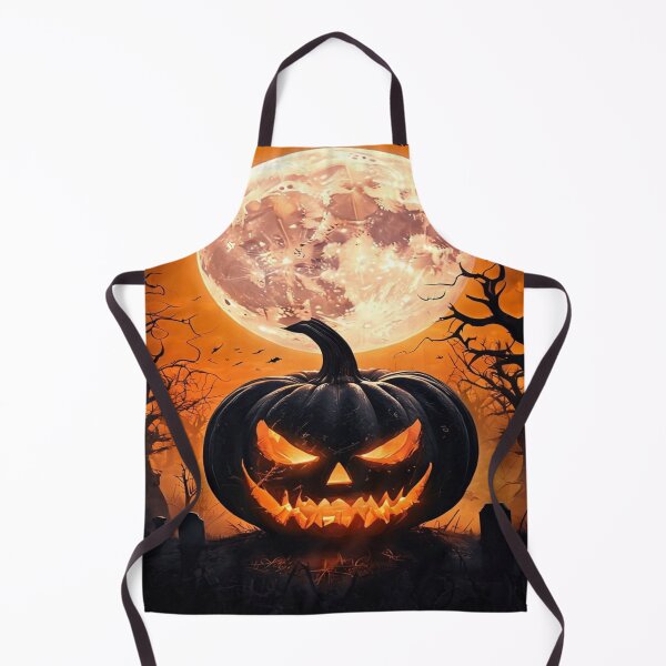 Item preview, Halloween background pumpkin in front of the moon designed and sold by saly55887.