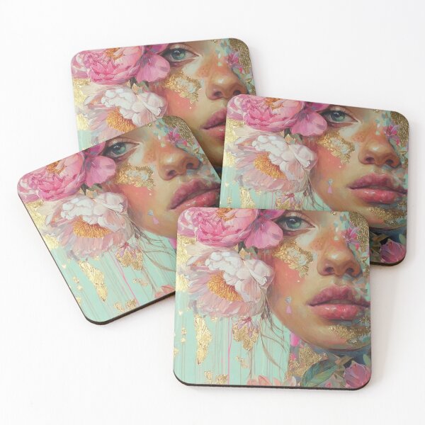 Item preview, Golden Bloom- Peony Portrait Collection designed and sold by Studioderi.