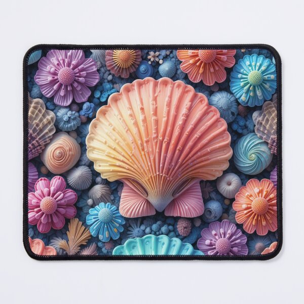 Item preview, Colorful Seashells and Flowers designed and sold by InezPhotography.
