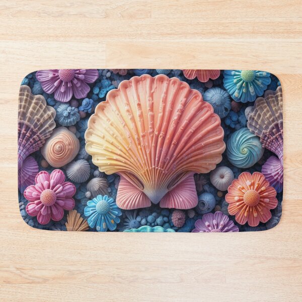 Item preview, Colorful Seashells and Flowers designed and sold by InezPhotography.