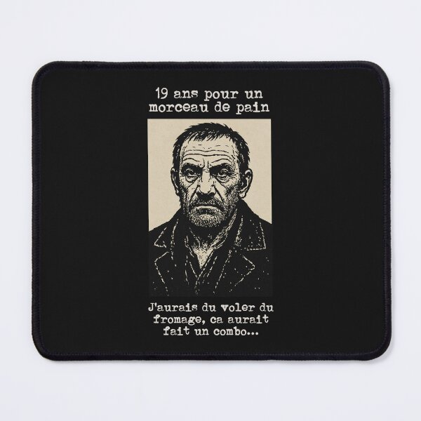Item preview, Les Miserables humor Valjean Lino Ventura french designed and sold by LapinMagnetik.