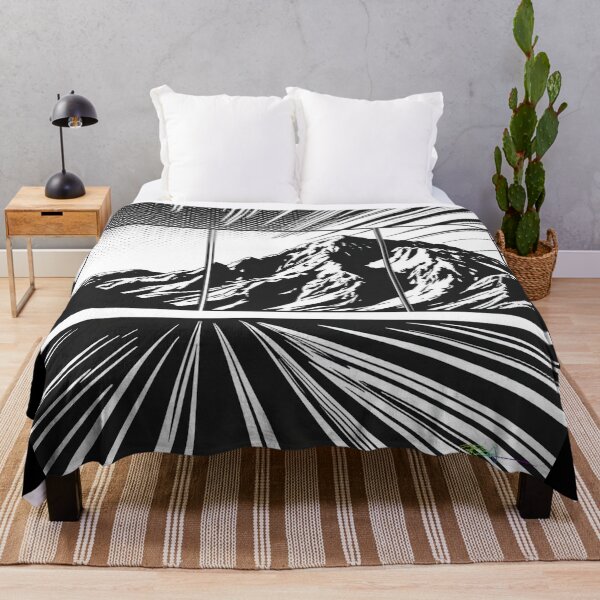 Item preview, Splintered Burst Mountain – Graphic Comic Landscape - Pop Art Mountain Landscape Love designed and sold by Benito Del Ray.