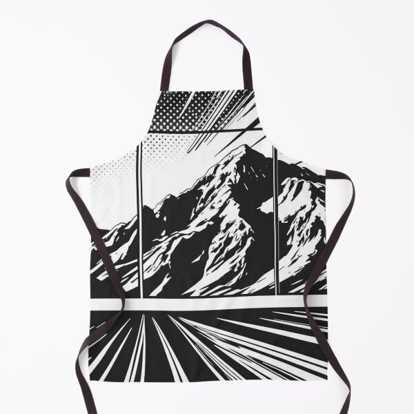 Item preview, Splintered Burst Mountain – Graphic Comic Landscape - Pop Art Mountain Landscape Love  designed and sold by Benito Del Ray.