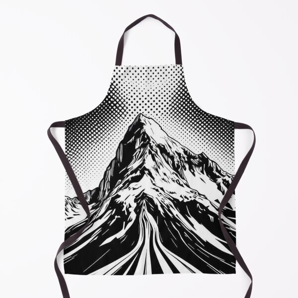 Item preview, Radiant Moon Summit – Comic Style Mountain - Pop Art Mountain Landscape Love designed and sold by Benito Del Ray.