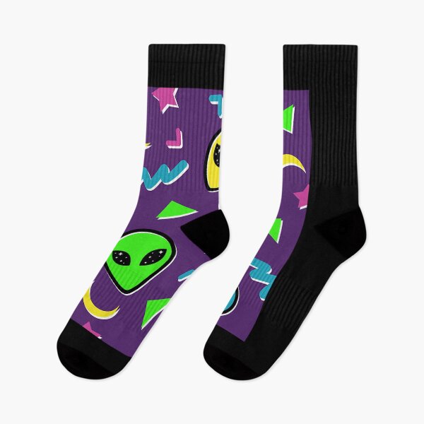 Item preview, 90S Geometric Alien - Purple And Neon designed and sold by asherqg0guzman.