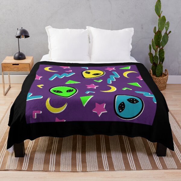 Item preview, 90S Geometric Alien - Purple And Neon designed and sold by asherqg0guzman.