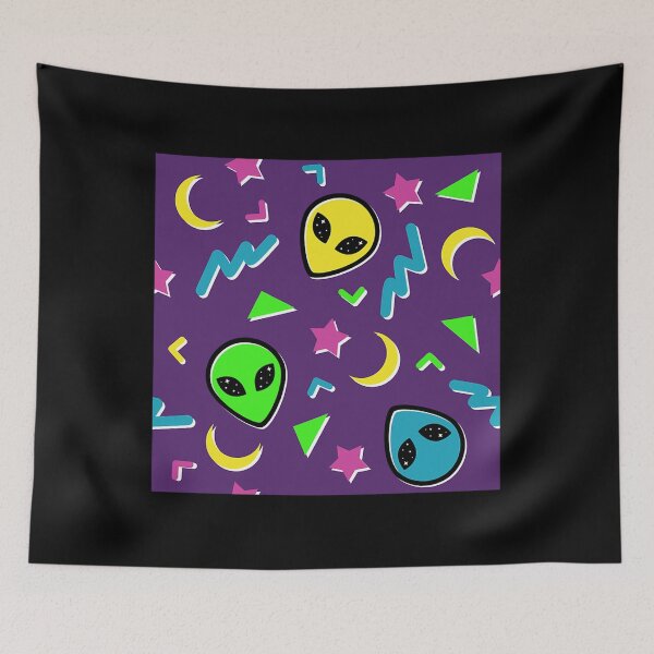 Item preview, 90S Geometric Alien - Purple And Neon designed and sold by asherqg0guzman.